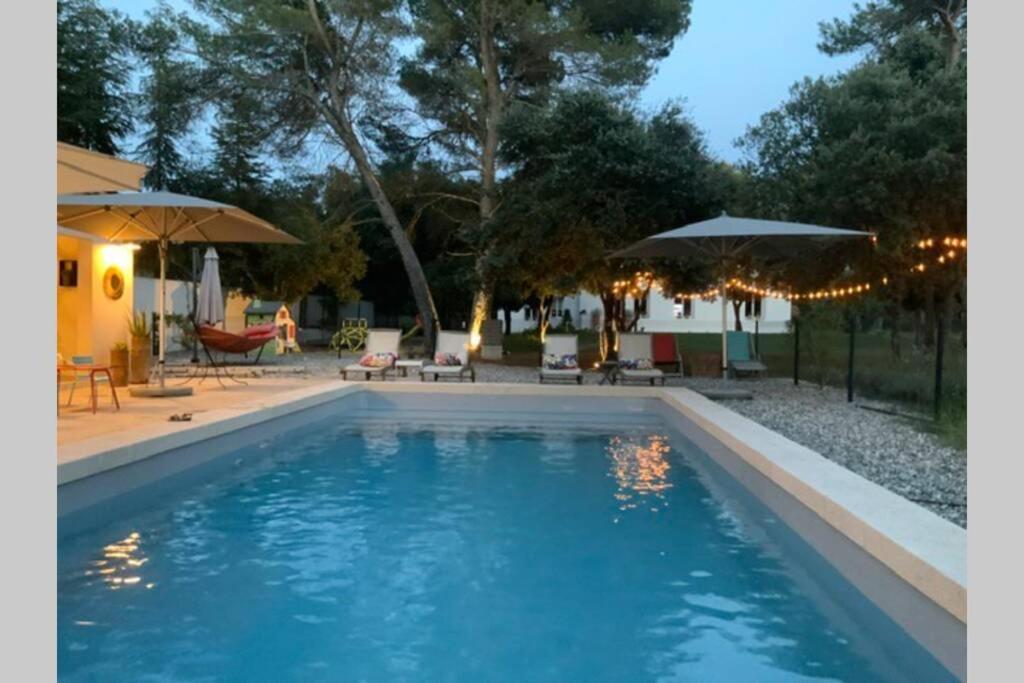 Gite Dans Les Pins Avec Piscine Villa Mazan Buitenkant foto